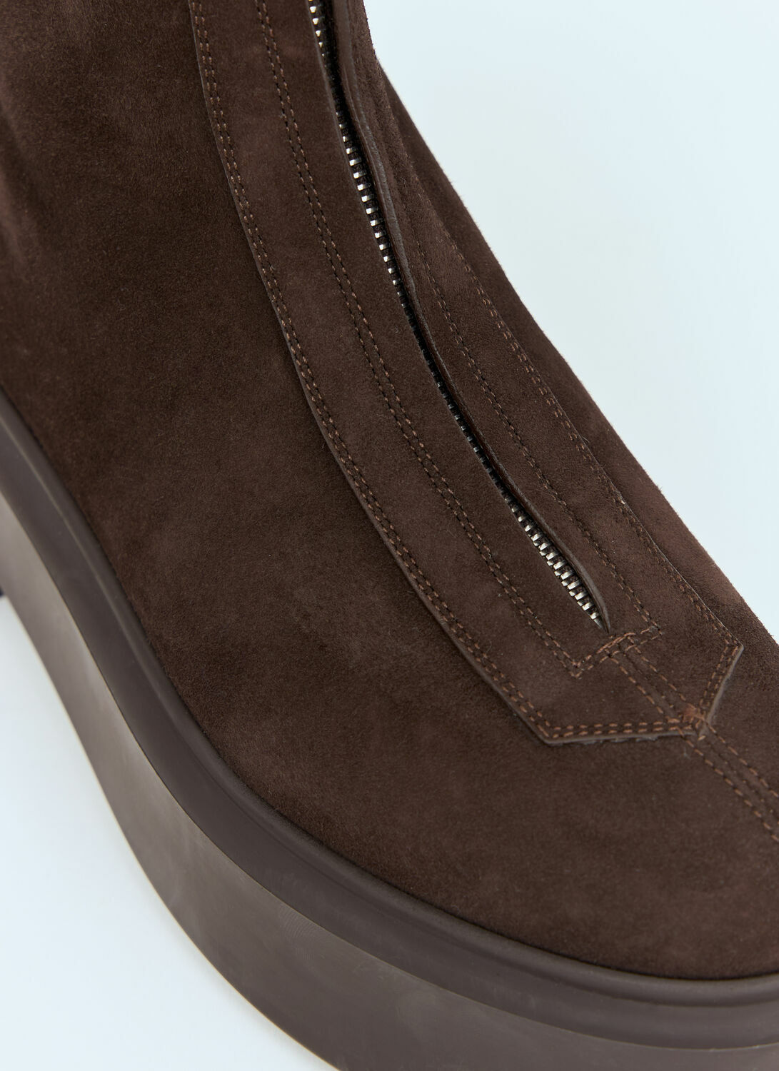 The Row Suede Zipped Boots