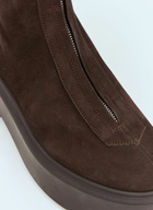 The Row Suede Zipped Boots