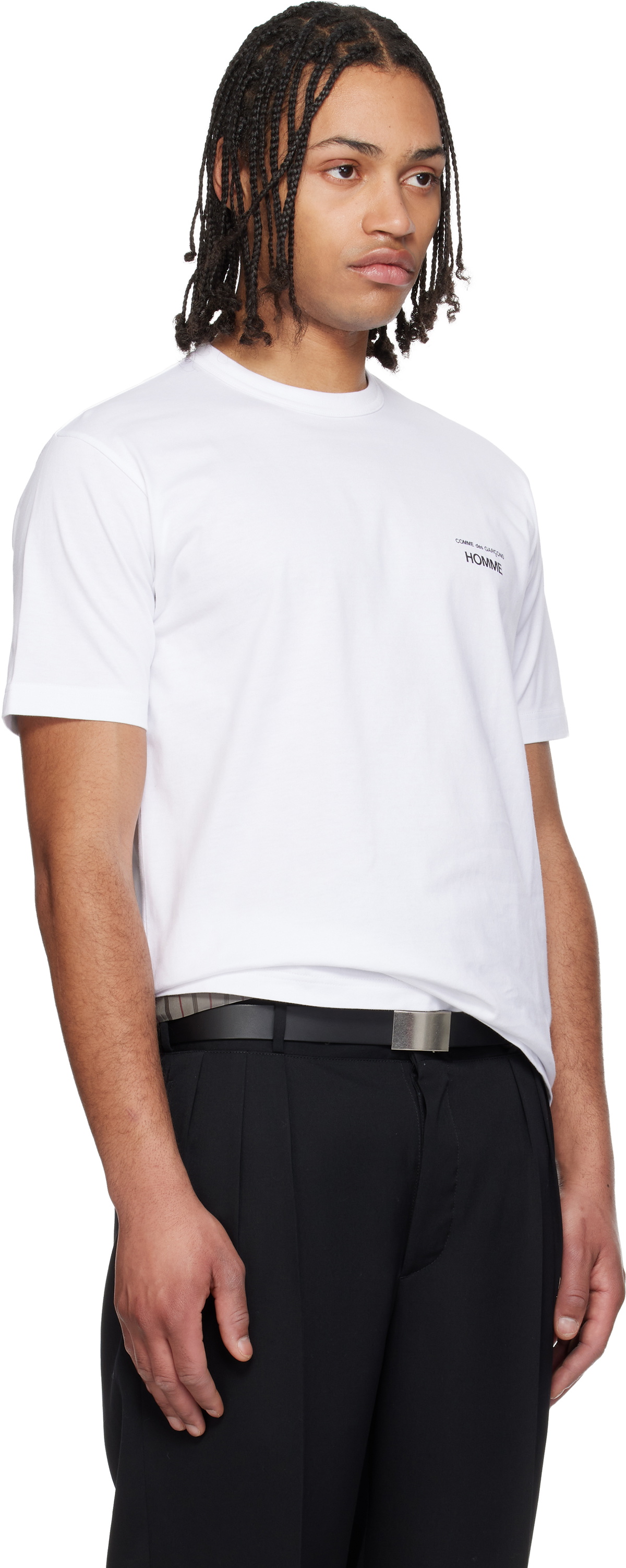 Comme des Garçons Homme White Logo T-shirt