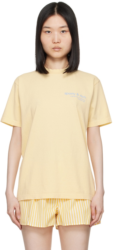 Photo: Sporty & Rich Yellow USA Health Club T-Shirt