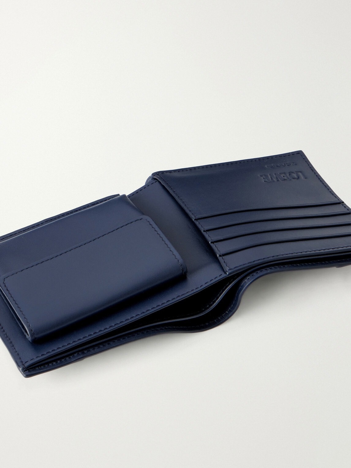 LOEWE - Puzzle Edge Colour-Block Full-Grain Leather Bifold Wallet