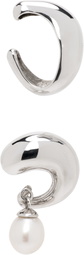 Alan Crocetti Mini Alien Pearl Left Ear Cuff & Earring Set