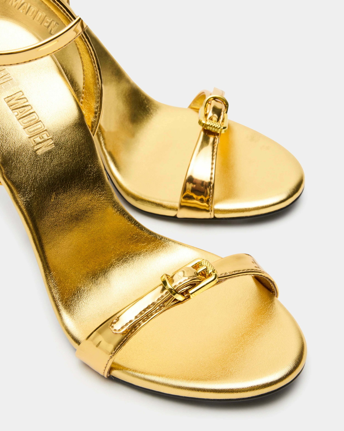 Steve Madden Foxx Heels in Gold