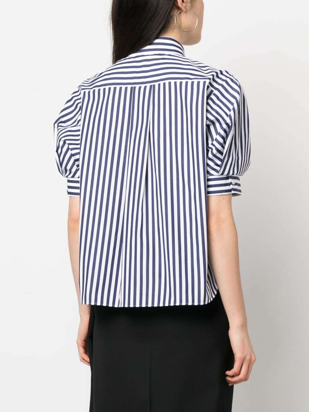 SACAI - Striped Cotton Poplin Shirt