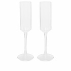 Fazeek Wave Flute - Set of 2 in Clear