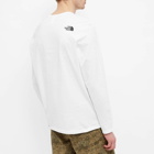 The North Face Men's Long Sleeve Fine T-Shirt in White