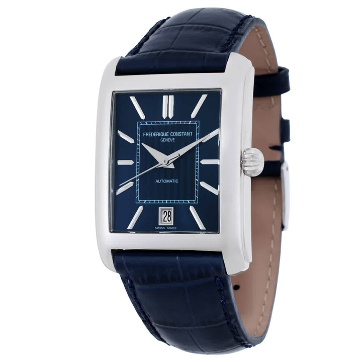 Photo: Frederique Constant Classics Carree Automatic Blue Dial Mens Watch FC-303N4C26