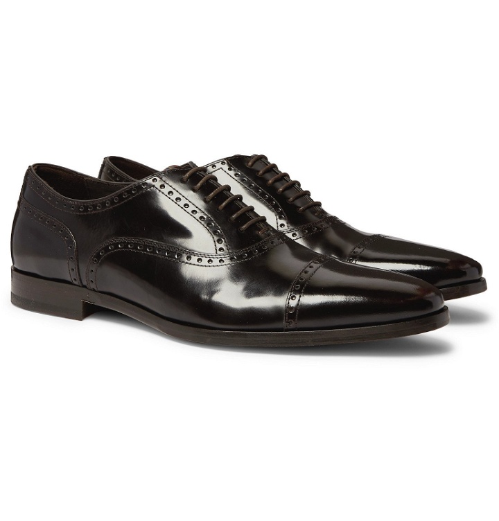 Photo: Paul Smith - Shaw Polished-Leather Brogues - Brown