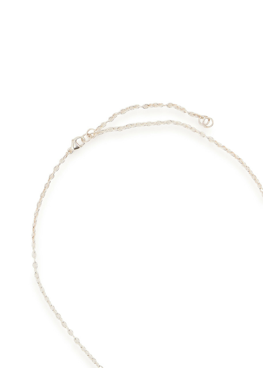 Agmes Selma Sterling Silver Necklace - Black - One Size