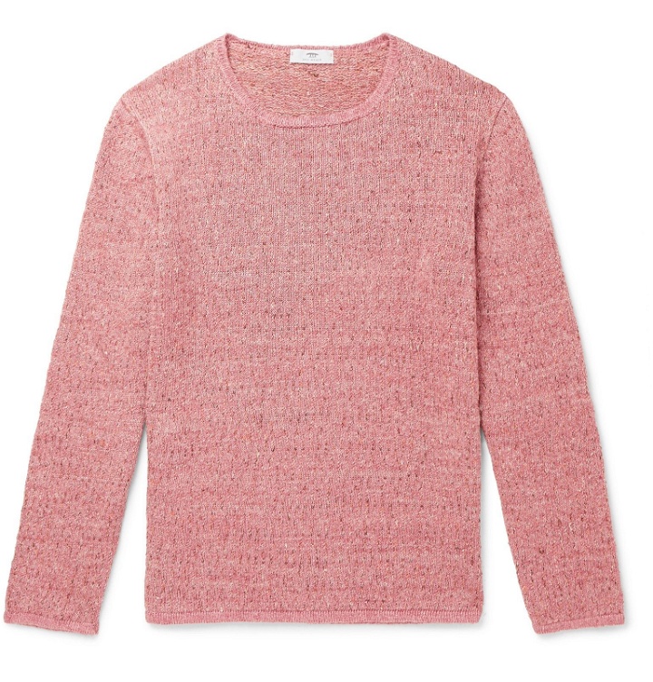 Photo: Inis Meáin - Deora Aille Slim-Fit Linen Sweater - Pink