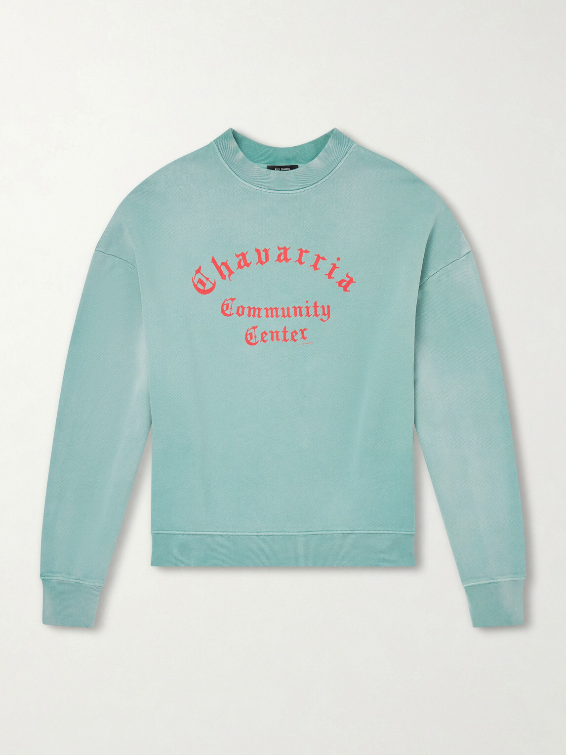 Willy Chavarria - Community Center Hooligan Cotton Sweatshirt - Green