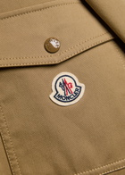 Moncler Logo Stretch-cotton Overshirt Sand
