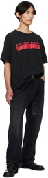 ALEXANDER DIGENOVA Black 'Red Light District' T-shirt