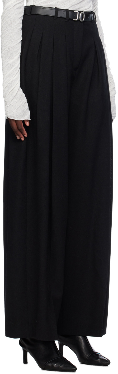 Jil Sander Black Belted Trousers