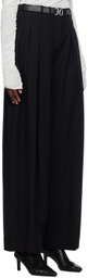 Jil Sander Black Belted Trousers