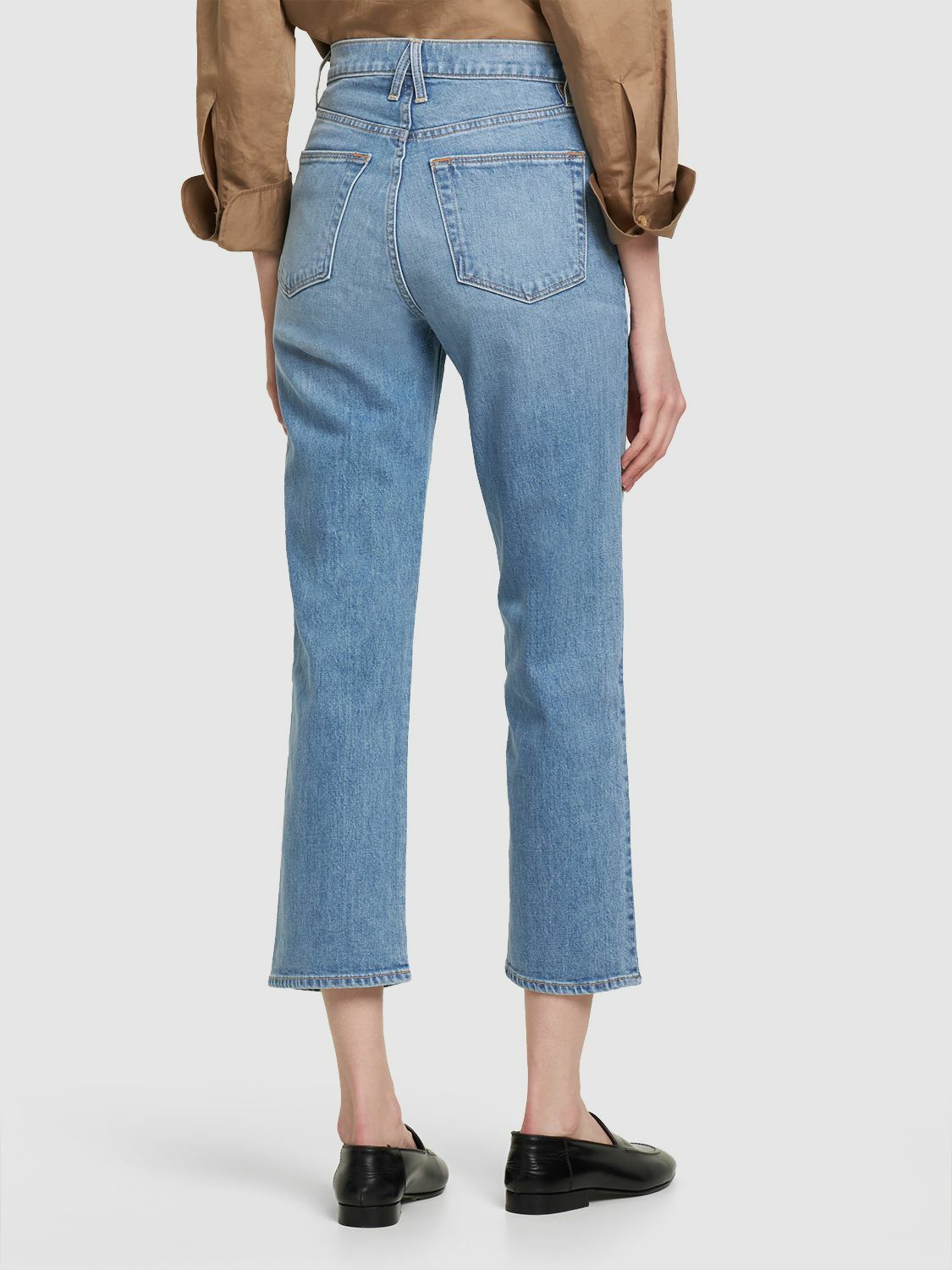 SLVRLAKE - London Crop Cotton Denim Jeans