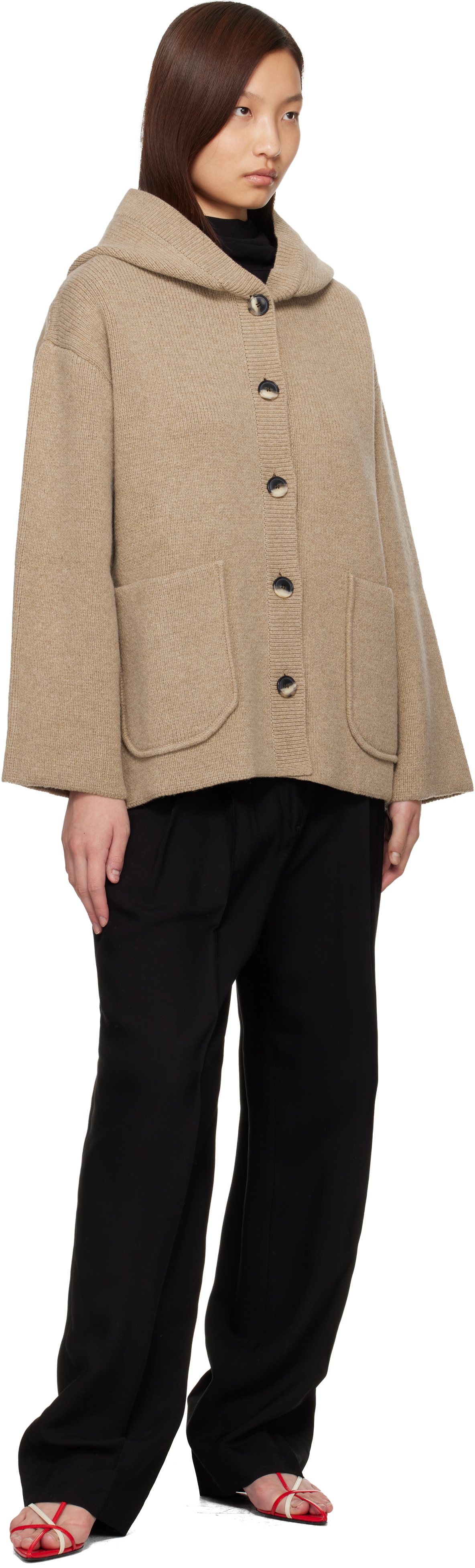 Proenza Schouler Beige Proenza Schouler White Label Nelly Cardigan