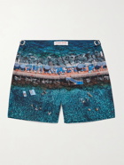 ORLEBAR BROWN - Stuart Cantor Bulldog Mid-Length Printed Swim Shorts - Blue