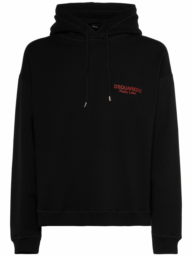 Photo: DSQUARED2 Relax Fit Cotton Logo Hoodie