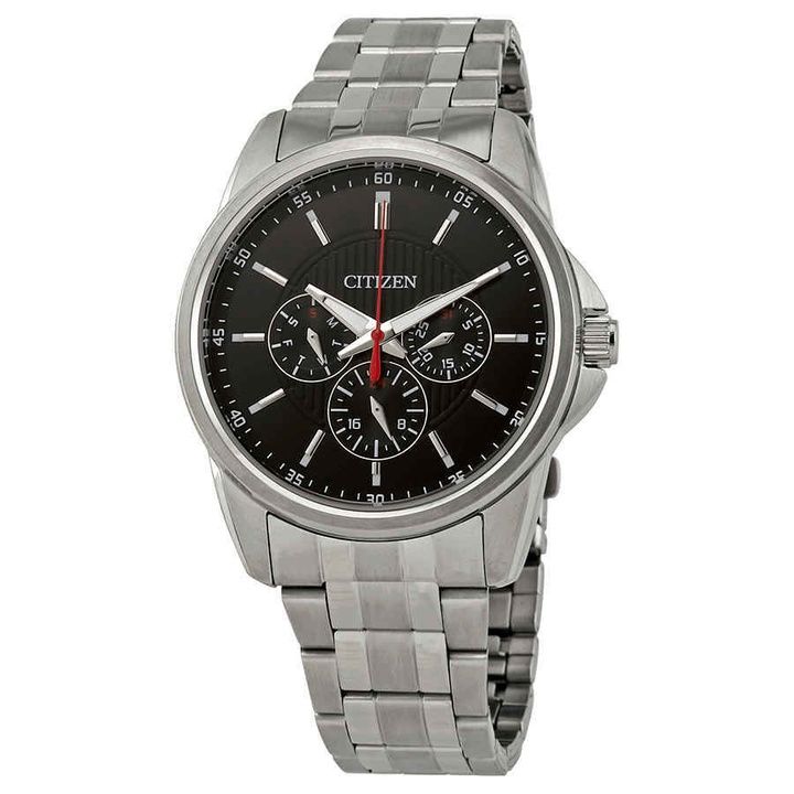 Photo: Citizen Quartz Black Dial Stainless Steel Mens Watch AG8340-58E