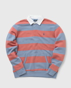 Polo Ralph Lauren Longsleeve Rugby Sweatshirt Blue|Pink - Mens - Sweatshirts