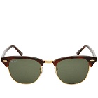 Ray Ban Clubmaster Sunglasses in Mock Tortoise/Green