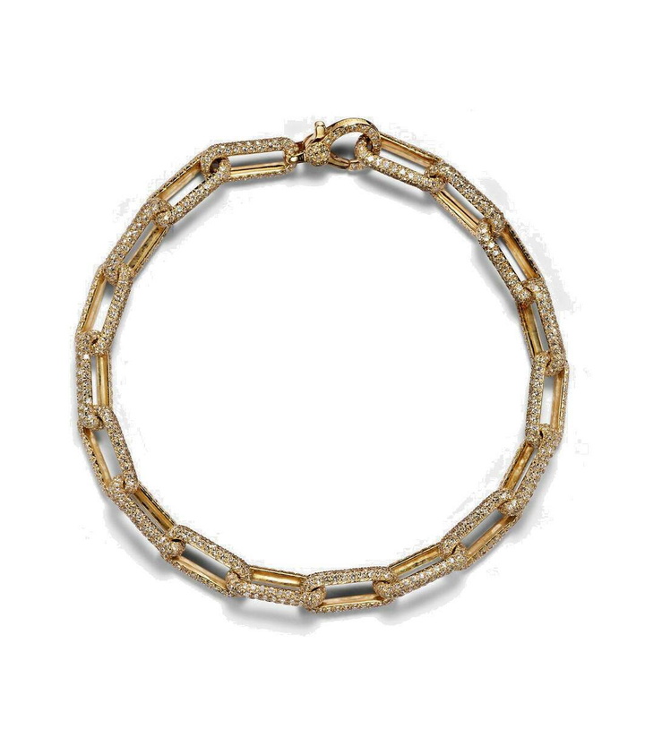 Photo: Shay Jewelry 18kt gold chain bracelet with diamonds