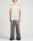 Rick Owens Mens Shirt Cream