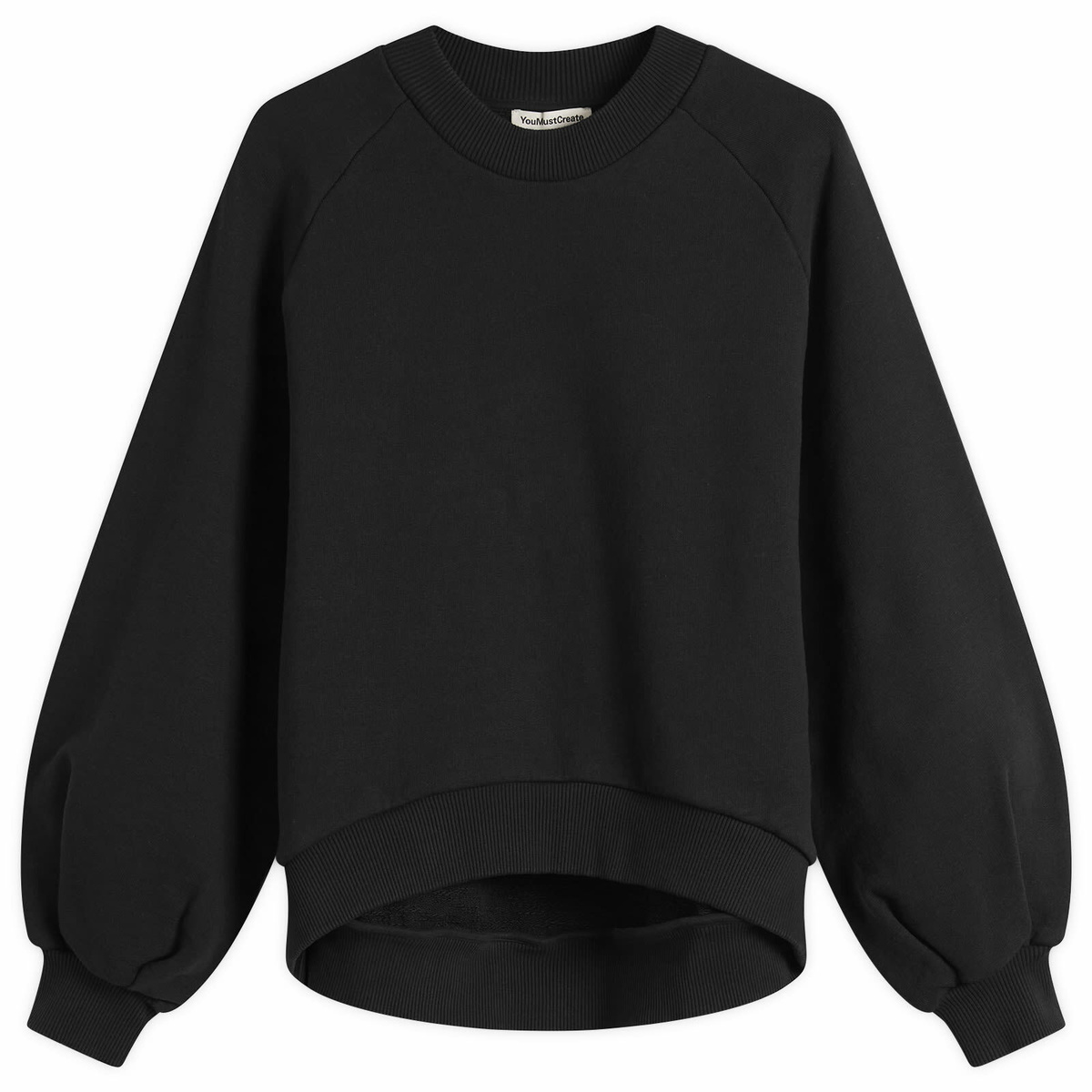 YMC Women's Bellow Sleeve Sweatshirt in Black