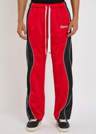 Nahmias Ollie Logo Panelled Jersey Track Pants Red