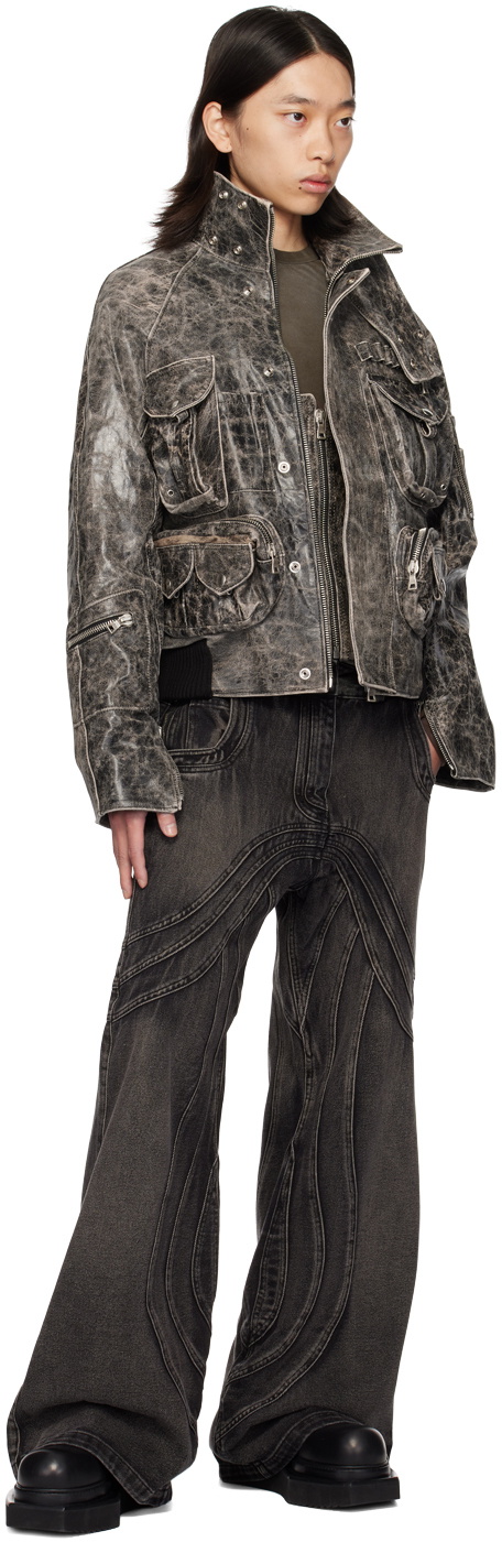 NO/FAITH STUDIOS Black Wave Jeans