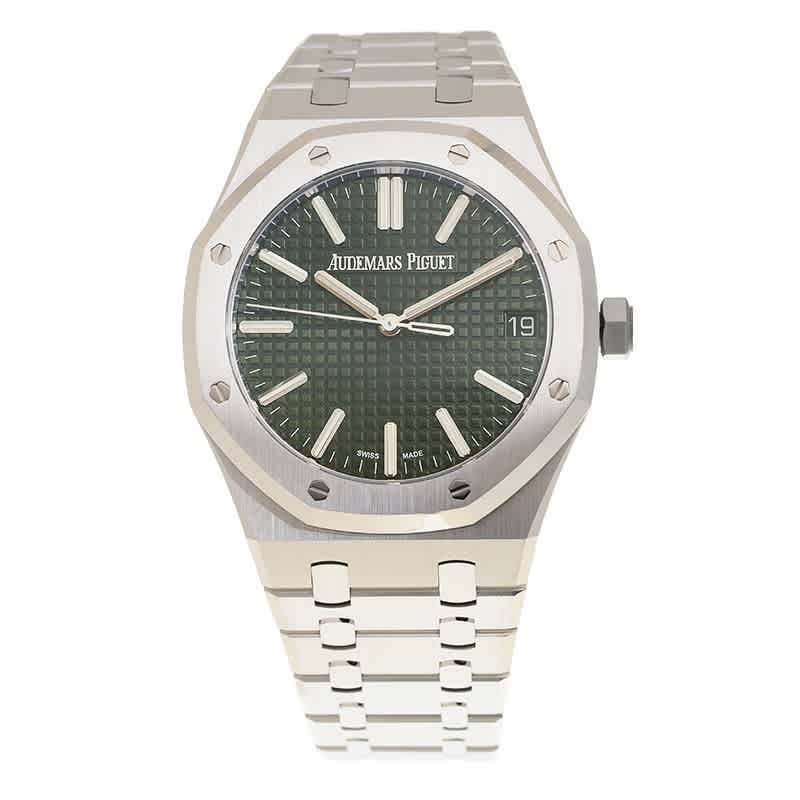 Audemars Piguet Royal Oak ''50th Anniversary'' Automatic Green Dial Mens Watch 15510ST.OO.1320ST.04