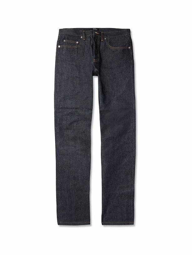 Photo: A.P.C. - New Standard Dry Selvedge Denim Jeans - Blue