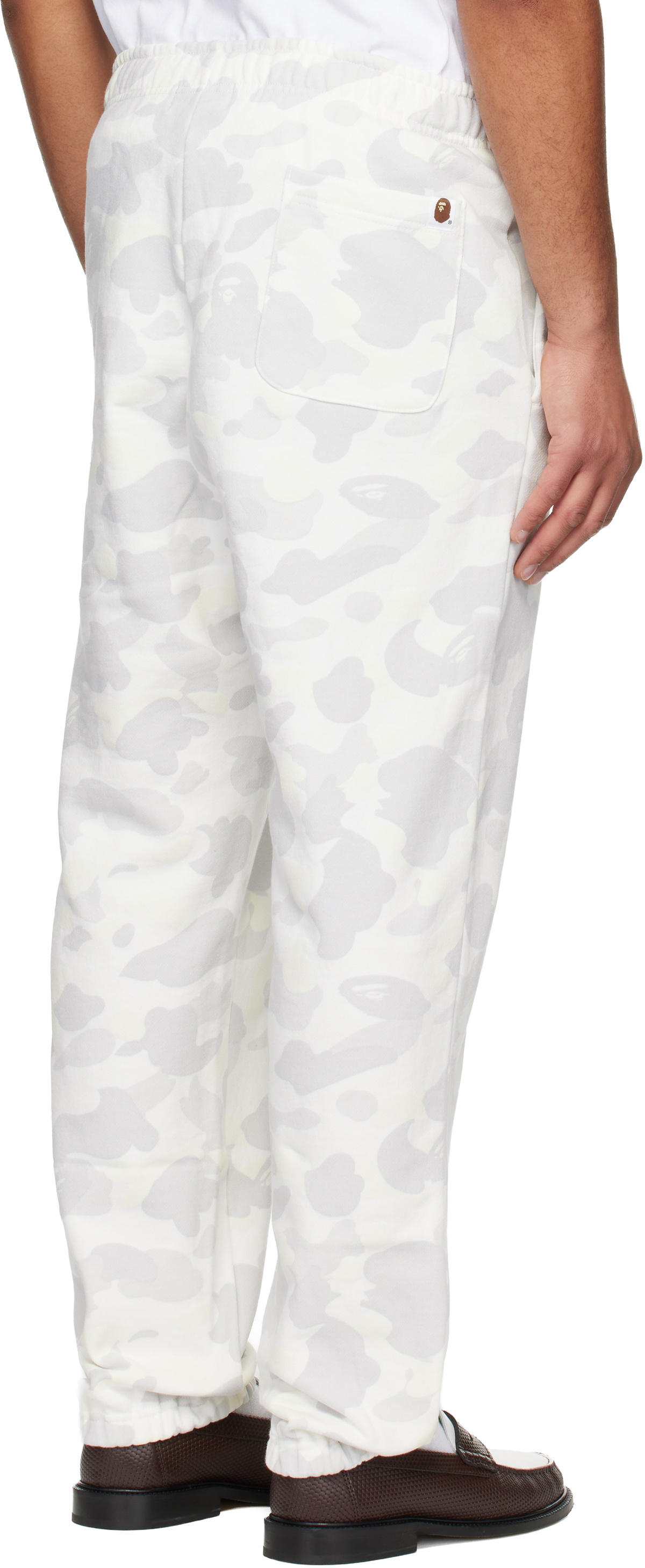 BAPE White City Camo Shark Relaxed Fit Sweatpants