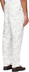 BAPE White City Camo Shark Relaxed Fit Sweatpants