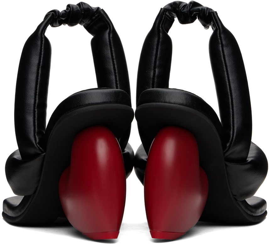 YUME YUME Black & Red Love Heeled Sandals
