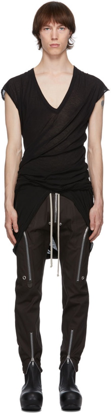 Photo: Rick Owens Black Double Dylan T-Shirt