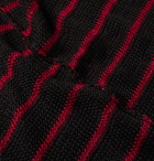 Isabel Benenato - Oversized Distressed Striped Linen Sweater - Multi