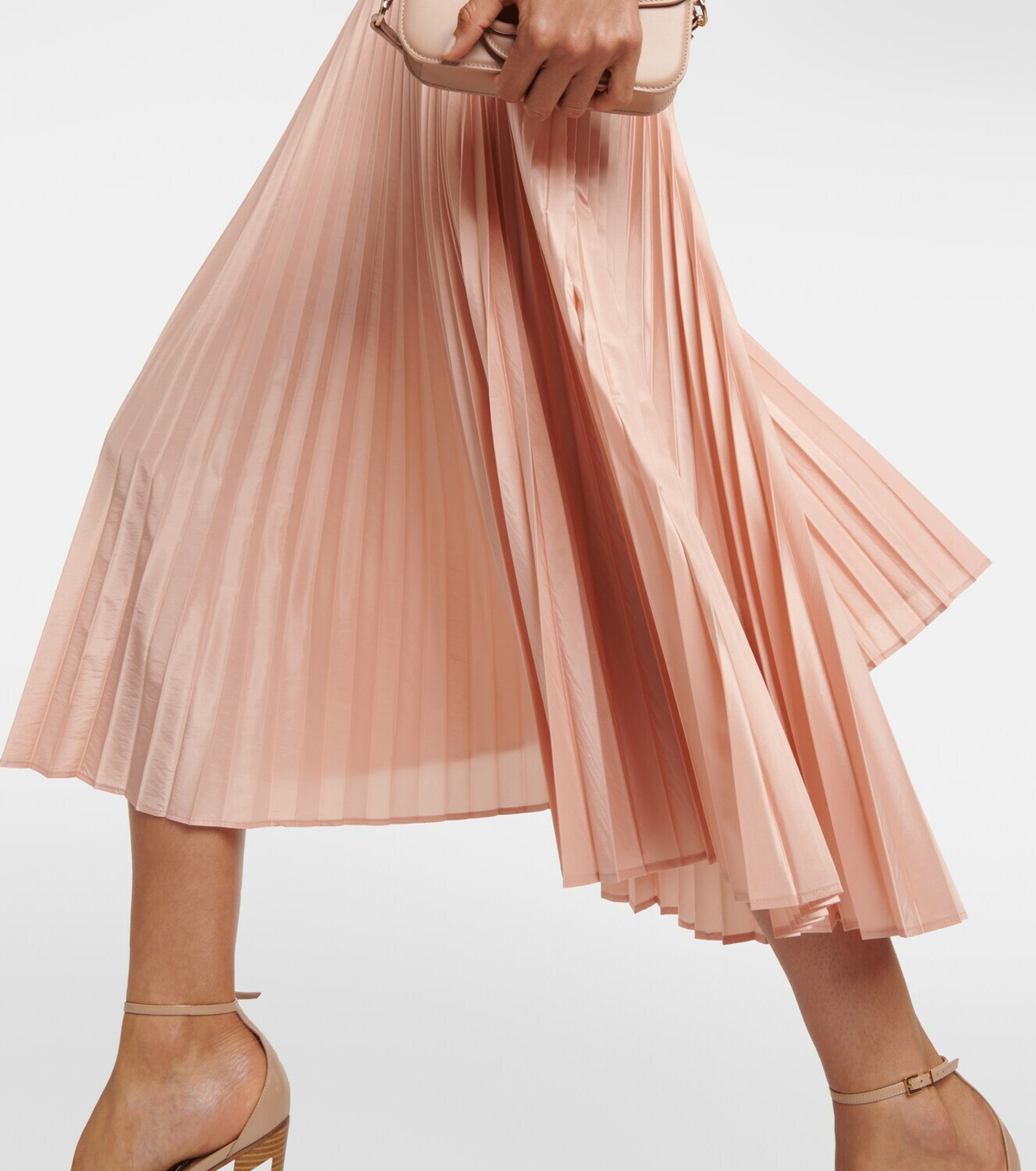 Max Mara Pleated silk-blend midi skirt Max Mara