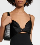 Galvan Prism satin-trimmed crêpe jumpsuit