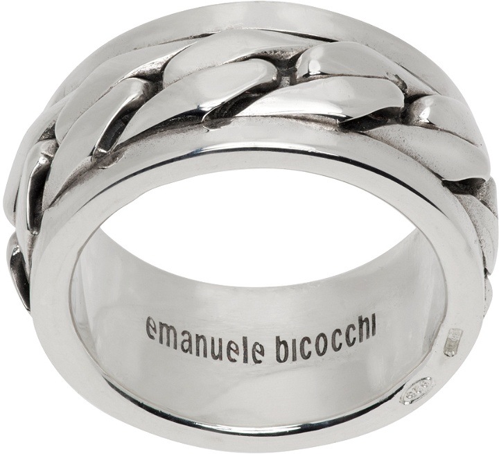 Photo: Emanuele Bicocchi SSENSE Exclusive Silver Chain Ring