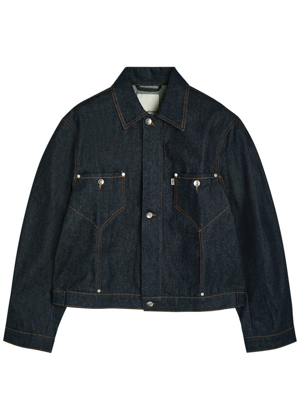 Photo: Ymc Raw Panelled Denim Jacket Indigo