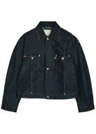 Ymc Raw Panelled Denim Jacket Indigo