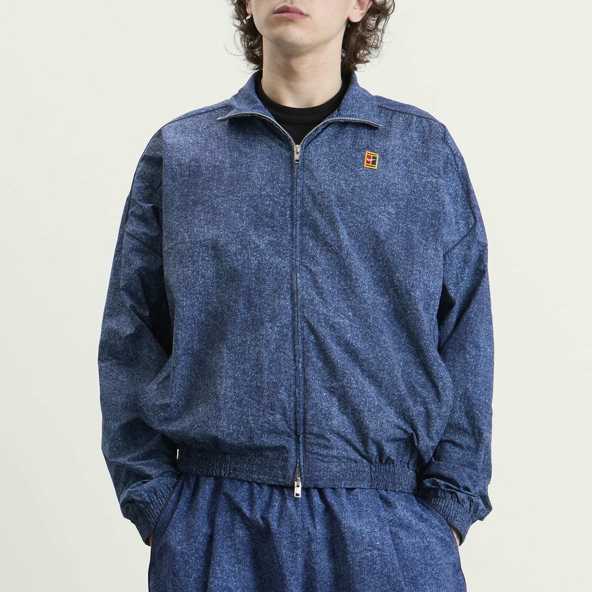 Nike Men's Club Rules AOP Full Zip Jacket in Work Blue/Volt/Obsidian