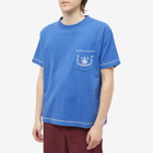Bode Men's Sailboat Pocket T-Shirt in Blue