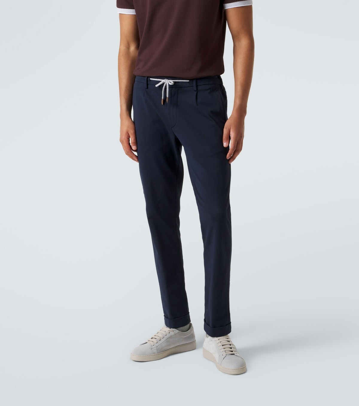 Eleventy Cotton-blend slim pants