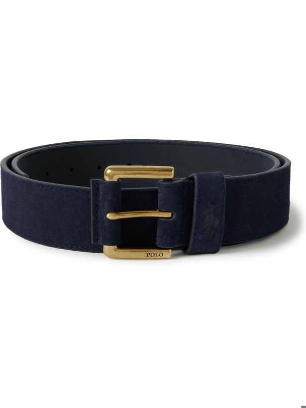 Photo: Polo Ralph Lauren - 4cm Suede Belt - Blue