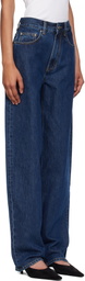 Loulou de Saison Blue Samur LDS Straight Leg Jeans