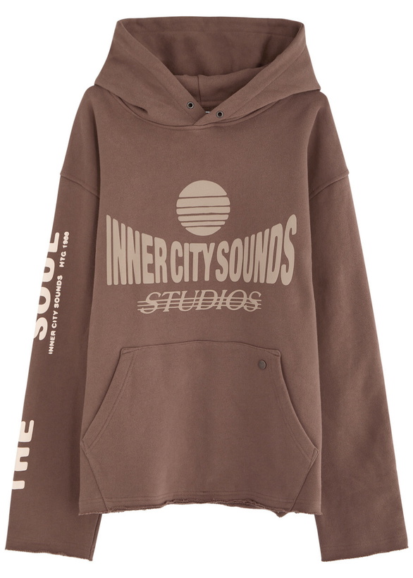 Photo: Honor The Gift Studio Hooded Cotton Sweatshirt Brown