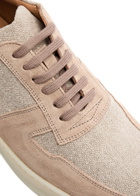 Aurélien Bayside Panelled Canvas Sneakers Beige